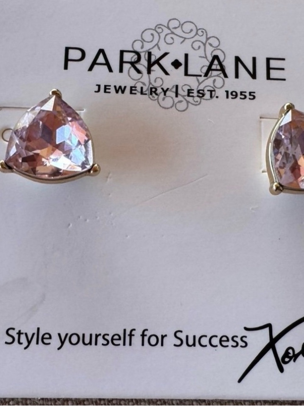 Park Lane Bonnet Pink Stud Earrings NIB - Picture 3 of 3